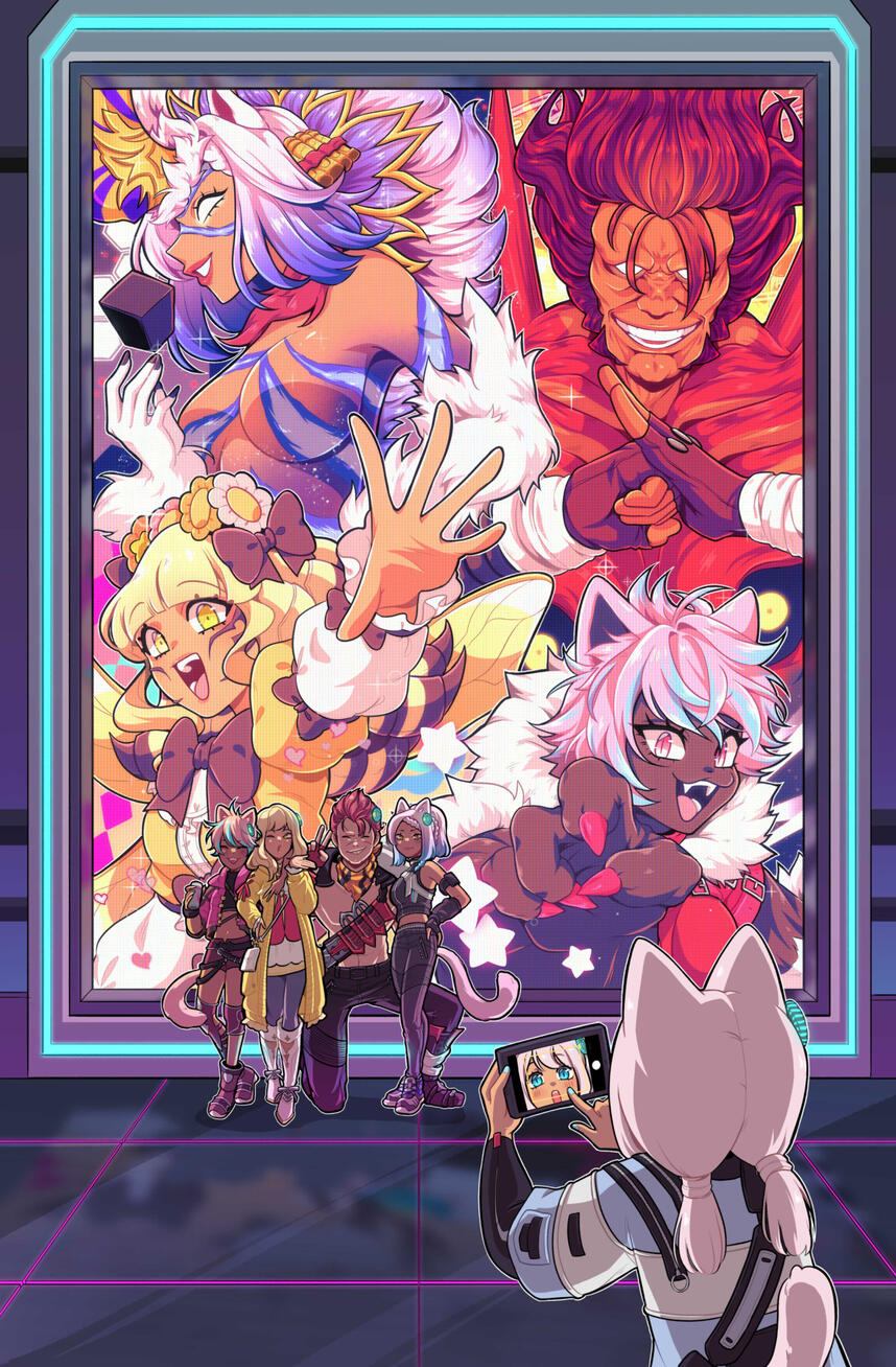 FFXIV fan art for the Raidlog Zine